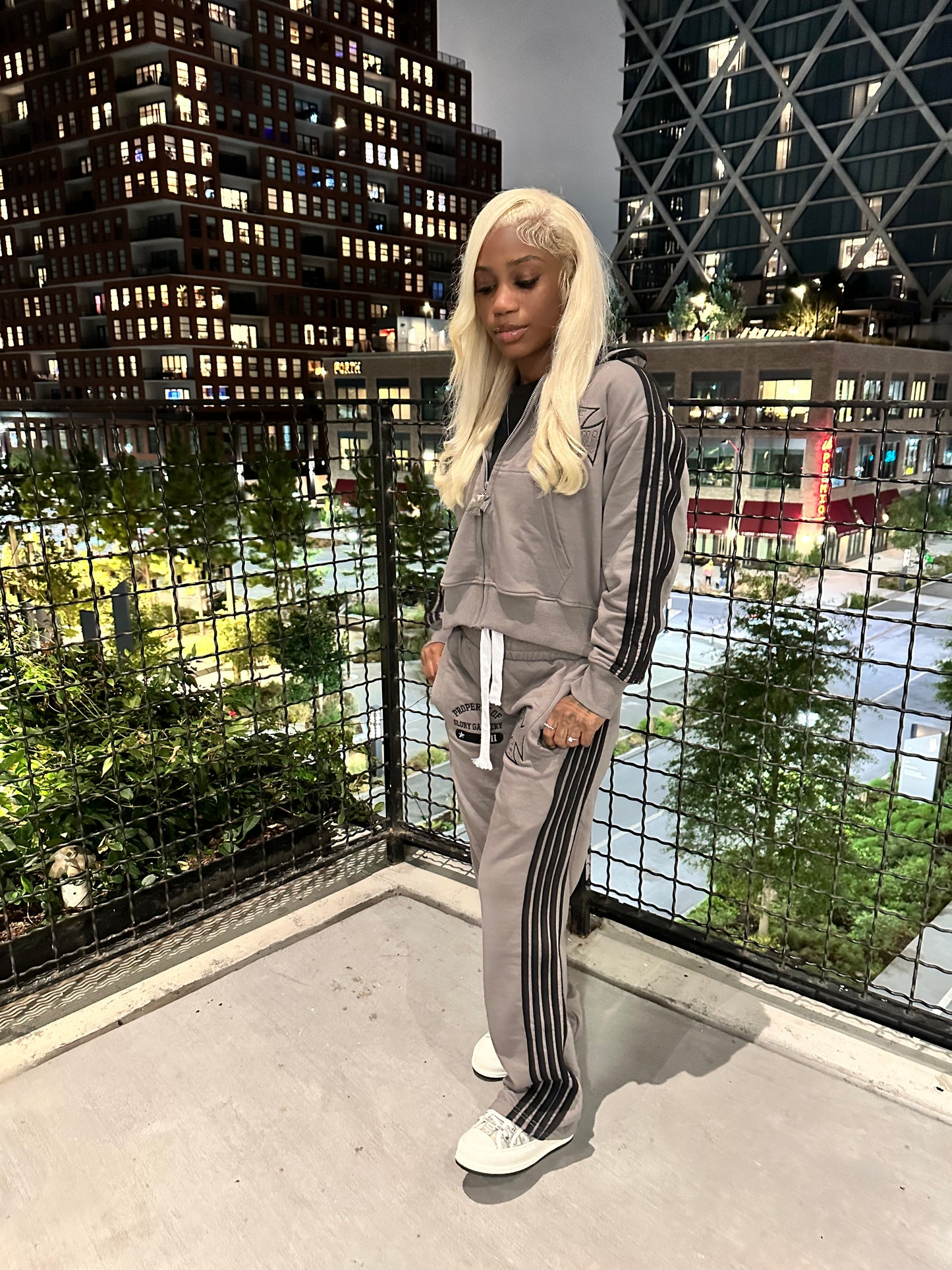 Gray GG Striped Sets