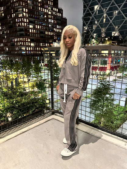 Gray GG Striped Sets